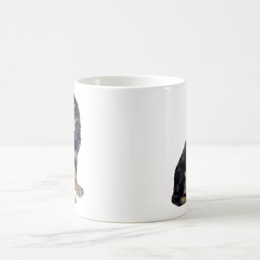 Cocker Spanisch (schwarz und tan) Kaffeetasse (Mittel)