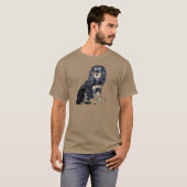 Cocker Spanisch (schwarz und tan) T-Shirt (Vorne ganz)