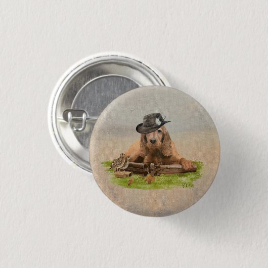 Cocker Spanisch Tapestry Poster Acrylic Print Trif Button (Vorne & Hinten)