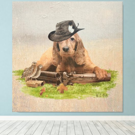Cocker Spanisch Tapestry Poster Acrylic Print Trif Leinwanddruck (Insitu (Holzboden))