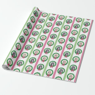 Cocker Spanisch Weihnachtswrapping Paper Geschenkpapier