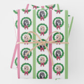 Cocker Spanisch Weihnachtswrapping Paper Geschenkpapier Set (Beispiel)