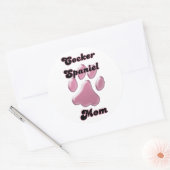 Cocker Spanische Mama Rosa Pawprint - Aufkleber (Umschlag)
