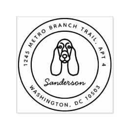 Cocker Spanische Rücksendeadresse Briefmarke Selbs Permastempel