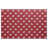 Cocker Spanische Silhouetten Rot und Weiß Gemuster Stoff (Fat Quarter (45,7 x 55,9 cm))