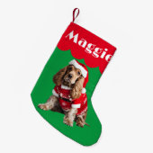 Cocker Spanischer Hund Geschenk Weihnachtsbäume ni Kleiner Weihnachtsstrumpf (Vorderansicht (hängend))