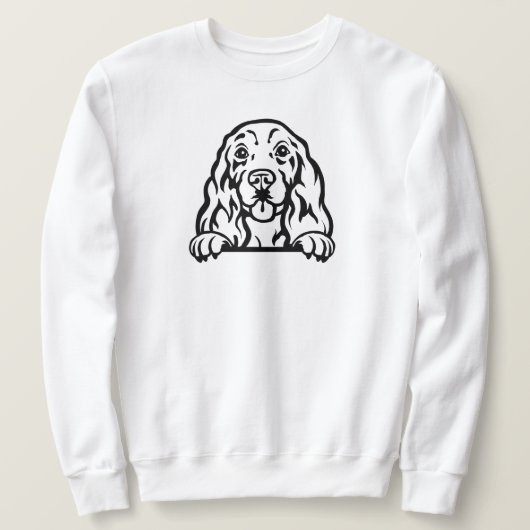 Cocker Spanischer Hund Sweatshirt (Design vorne)