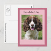 Cocker Spanischer Hund zum Vater Postkarte (Vorne/Hinten)