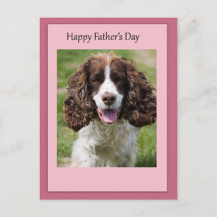 Cocker Spanischer Hund zum Vater Postkarte