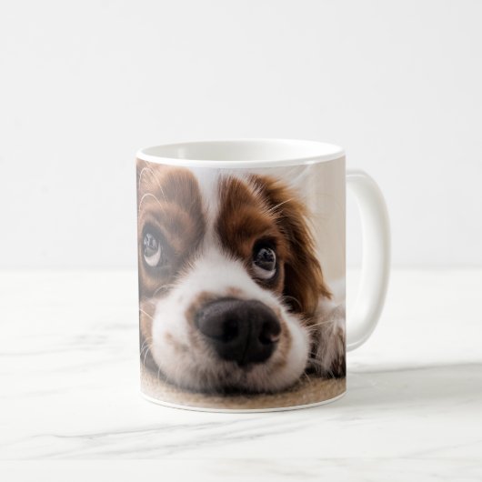 Cocker Spanischer Junghund Niedlicher Kaffeetasse (VorderseiteRechts)