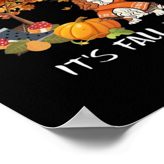 Cocker Spanischer Kostüm Herbst Es ist Herbst Y’al Poster (Ecke)