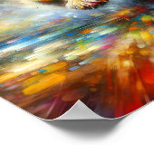 Cocker Spanischer Regenbogen-Spritzer Custom Poster (Ecke)