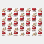 Cocker Spanischer Welpenhund in der Holiday Gesche Geschenkpapier Set (Vorderseite)