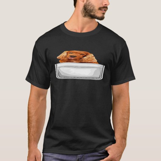 Cocker Spanischer Welpenhund in der Tasche T-Shirt (Vorderseite)