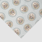 Cocker Spanischmalerei Buff Gold Original Hundekun Seidenpapier (Ausschnitt)