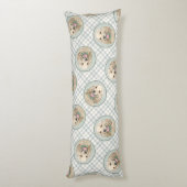 Cocker Spanischmalerei Buff Gold Original Hundekun Seitenschläferkissen (Rückseite (Vertikal))