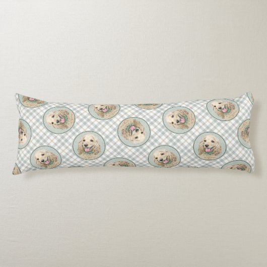 Cocker Spanischmalerei Buff Gold Original Hundekun Seitenschläferkissen (Vorderseite)