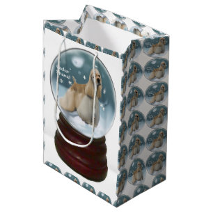 Cocker-Weihnachten Mittlere Geschenktüte