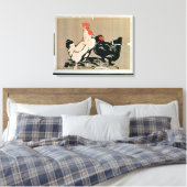 Cockerel and Hen Leinwanddruck (Insitu (Schlafzimmer))