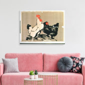 Cockerel and Hen Leinwanddruck (Insitu (Wohnzimmer))