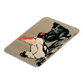 Cockerel and Hen Magnet (Linke Seite)