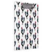 Cockerel Chicken Muster Design Klemmbrett (Rechts)