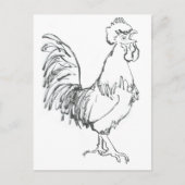 Cockerel Doodle Postkarte (Vorderseite)