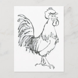 Cockerel Doodle Postkarte