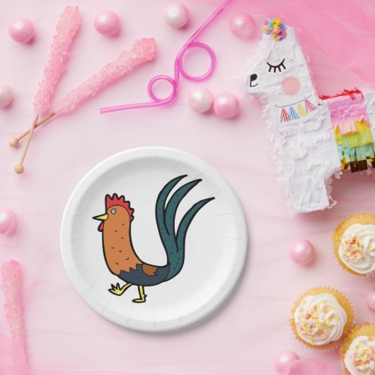 Cockerel Pappteller (Party)