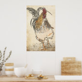 Cockerel Poster (Küche)