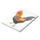 Cockerel Rooster Notizblock (Rotiert)
