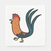 Cockerel Serviette (Vorderseite)