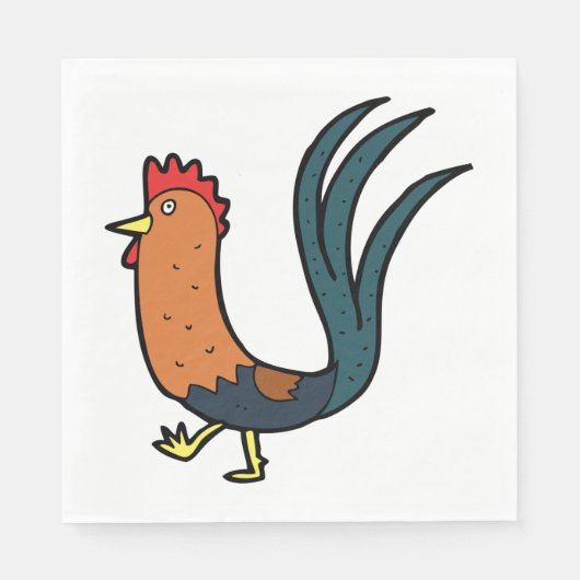 Cockerel Serviette (Vorderseite)
