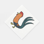 Cockerel Serviette (Ecke)
