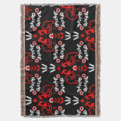 Cockerel Skandinavien Folklore Decke (Vorderseite Vertikal)