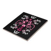 Cockerel Skandinavien Folklore Fliese (Seite)