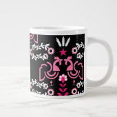 Cockerel Skandinavien Folklore Jumbo-Tasse (Rechts)