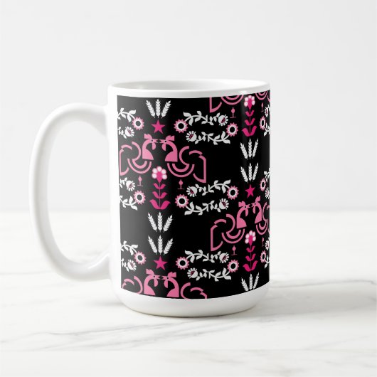 Cockerel Skandinavien Folklore Kaffeetasse (Links)