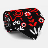 Cockerel Skandinavien Folklore Krawatte (Gerollt)