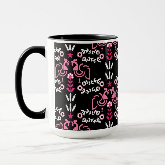 Cockerel Skandinavien Folklore Tasse (Links)