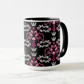Cockerel Skandinavien Folklore Tasse (VorderseiteRechts)