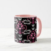 Cockerel Skandinavien Folklore Tasse (VorderseiteRechts)