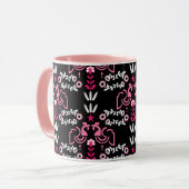 Cockerel Skandinavien Folklore Tasse (Vorderseite Links)
