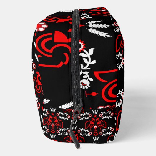 Cockerel Skandinavien Folklore Waschbeutel (Rechts)