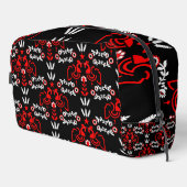 Cockerel Skandinavien Folklore Waschbeutel (Rechte Ecke)