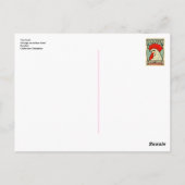 Cockerel vintage matchbox label Sweden Postkarte (Rückseite)