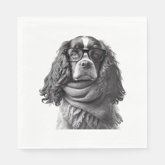 Cockergläser Serviette (Vorderseite)