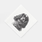 Cockergläser Serviette (Ecke)