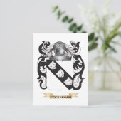 Cockerham Coat of Arms Postkarte (Stehend Vorderseite)
