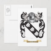 Cockerham Coat of Arms Postkarte (Vorne/Hinten)